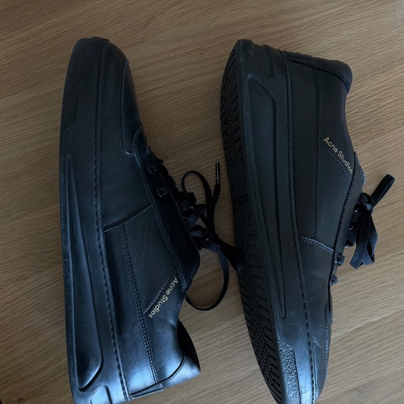 ACNE STUDIOS PEREY LACE UP SNEAKER, Black - Picture 6 of 6